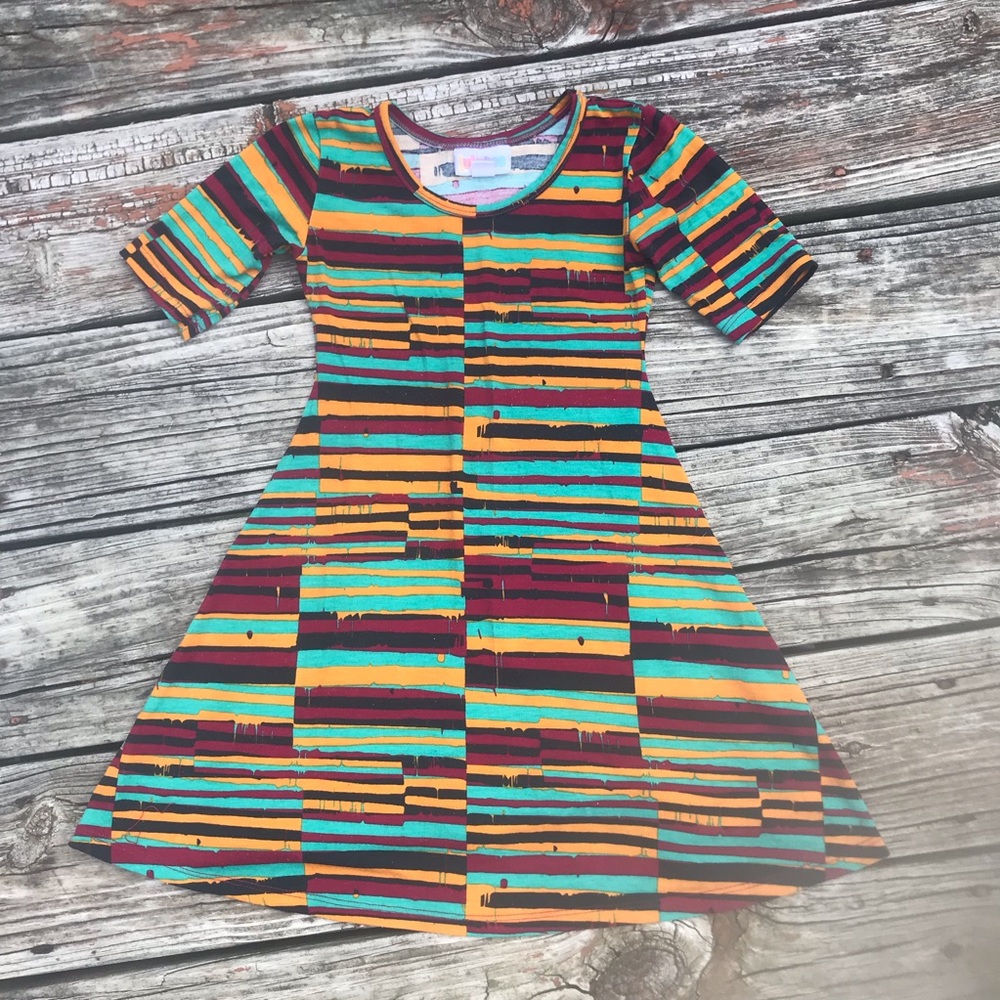 Lularoe dress multicolored, size 4